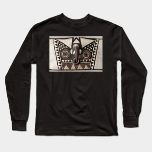 Bobo Bwa Hawk Mask Portrait Long Sleeve T-Shirt